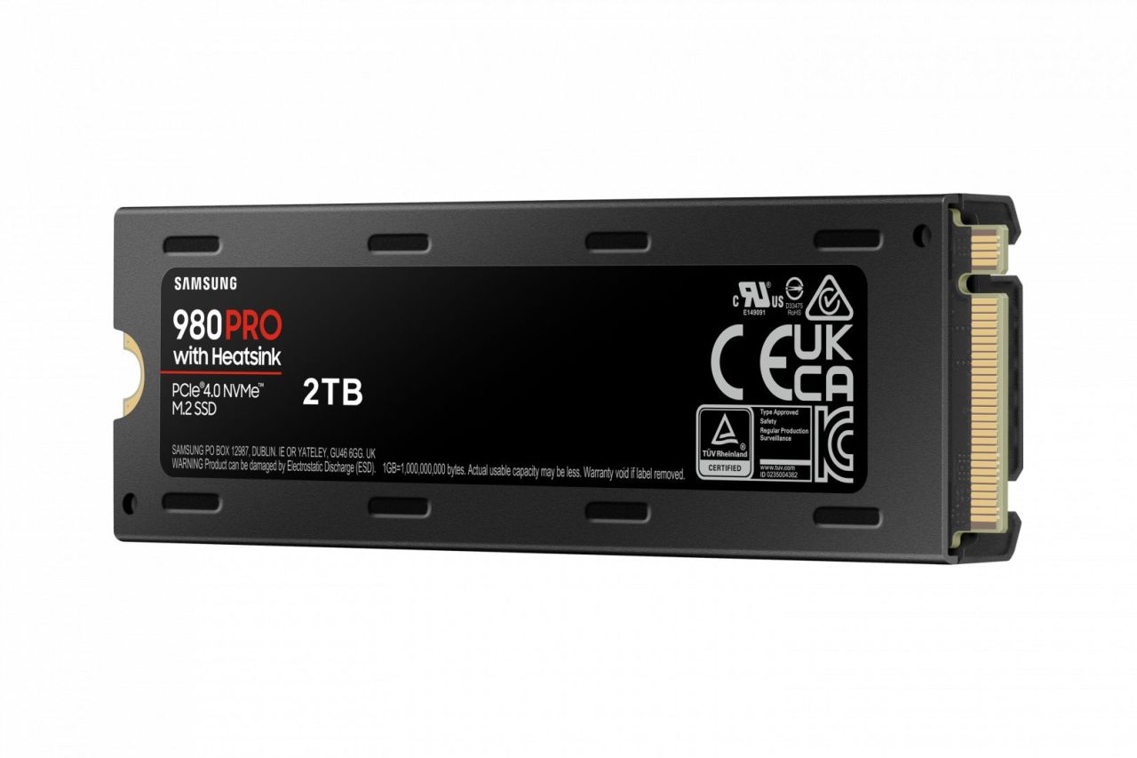 Samsung 2TB M.2 2280 NVMe 980 Pro with Heatskin