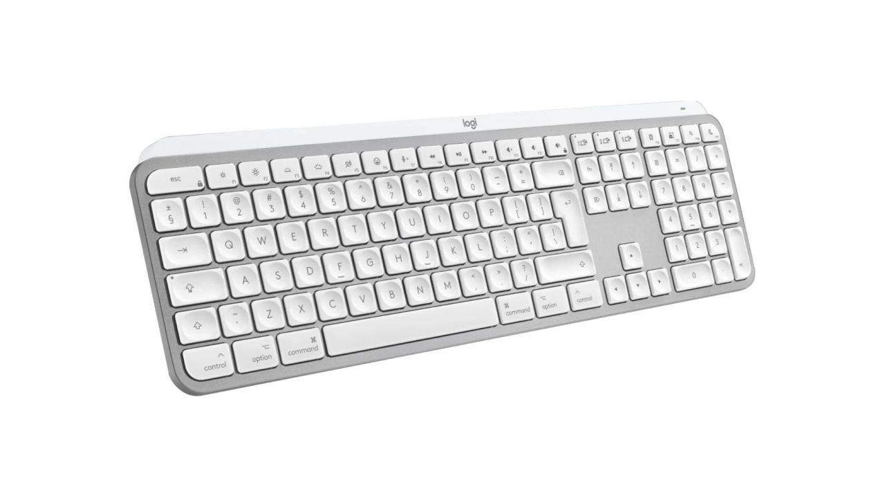 Logitech MX Keys S for Mac Bluetooth Keyboard Pale Grey US