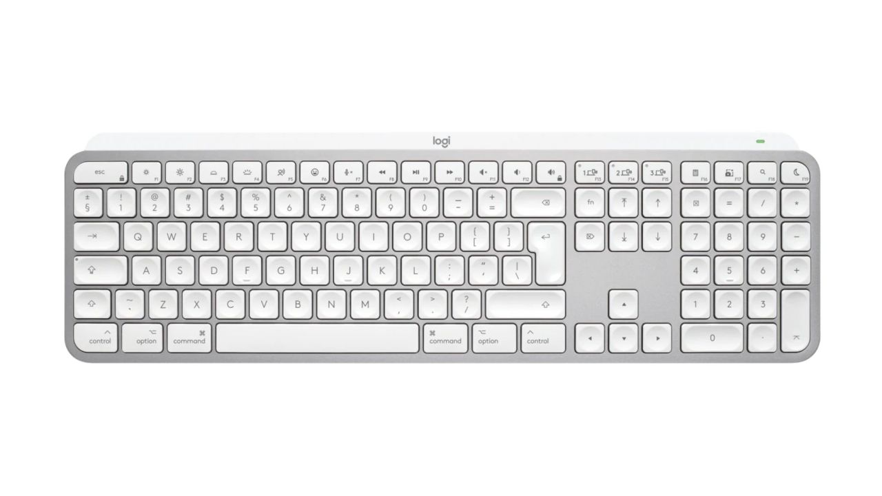 Logitech MX Keys S for Mac Bluetooth Keyboard Pale Grey US