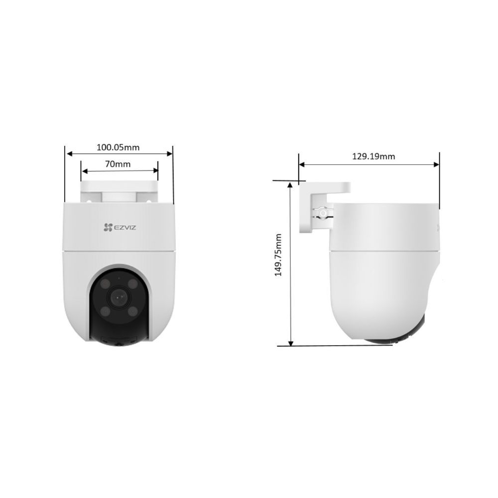 Ezviz H8c 2K Pan & Tilt Wi-Fi Camera