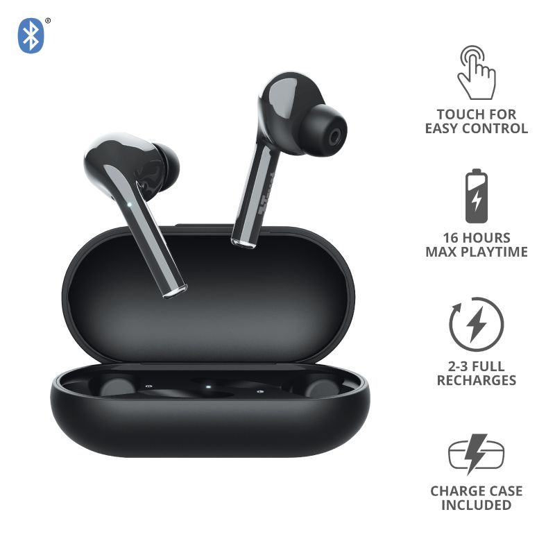 Trust Nika Touch Bluetooth Wireless Earphones Black