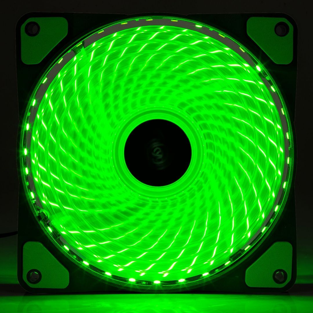 Akyga AW-12E-BG System Fan 12cm Green LED