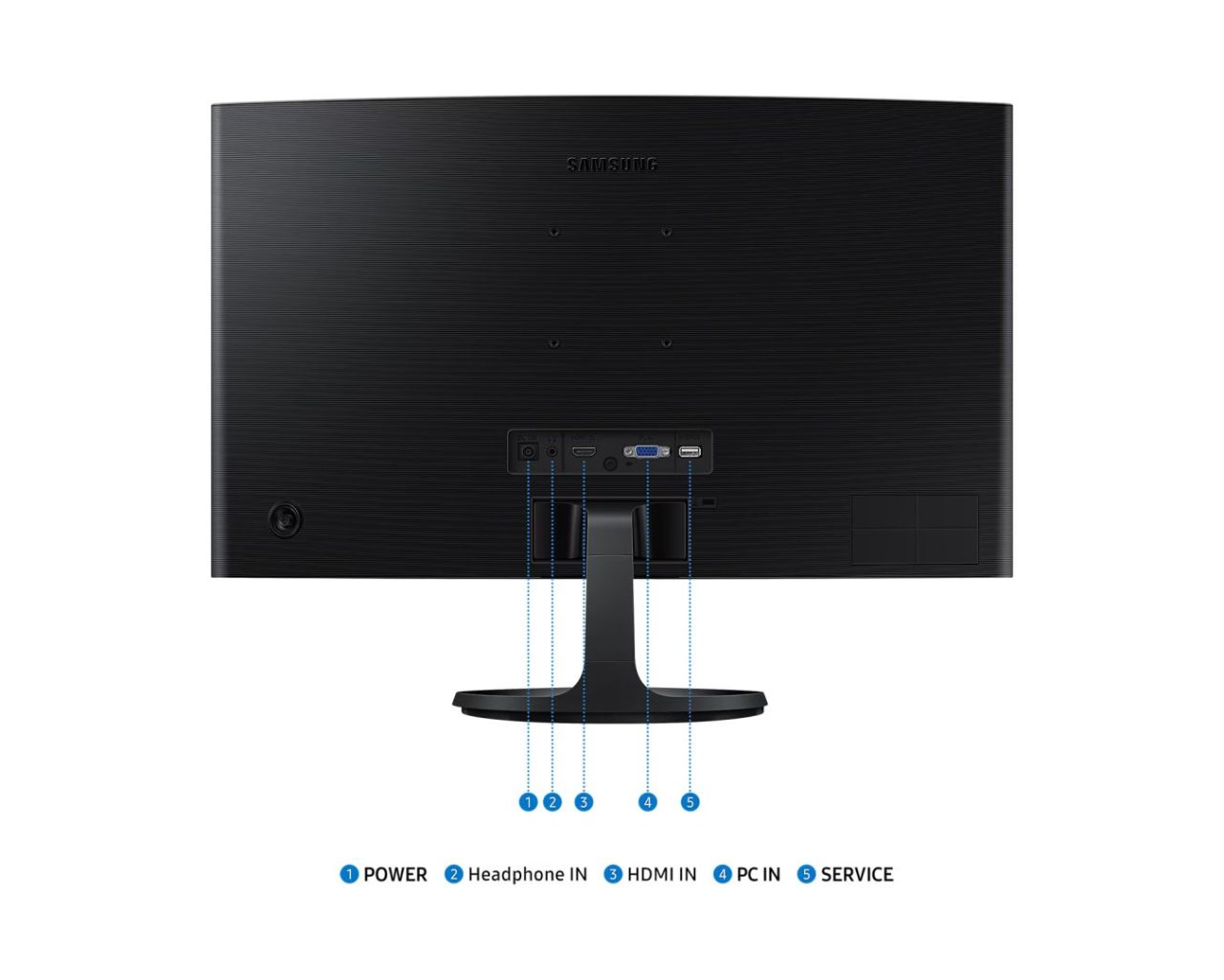 Samsung 24" LS24D360GAUXEN LED Curved