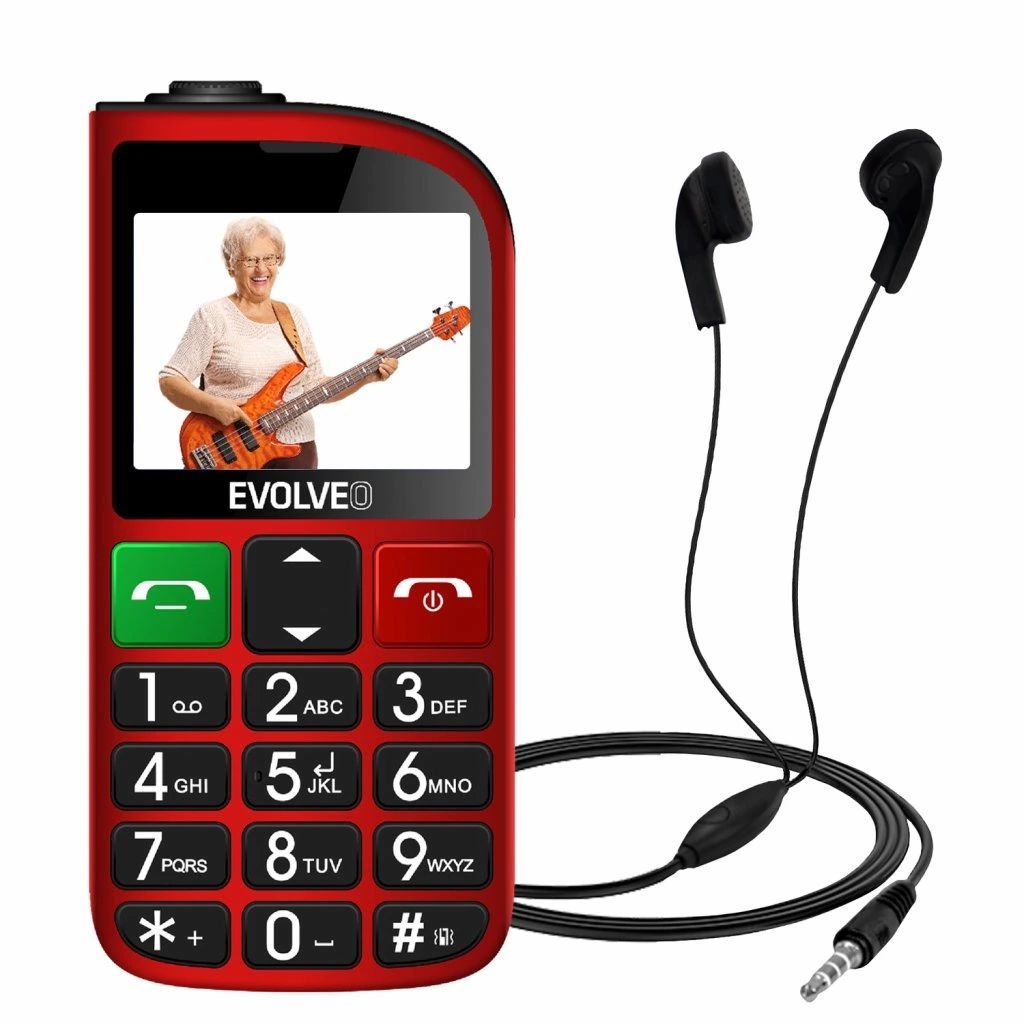 Evolveo EasyPhone EP-801 FL DualSIM Red