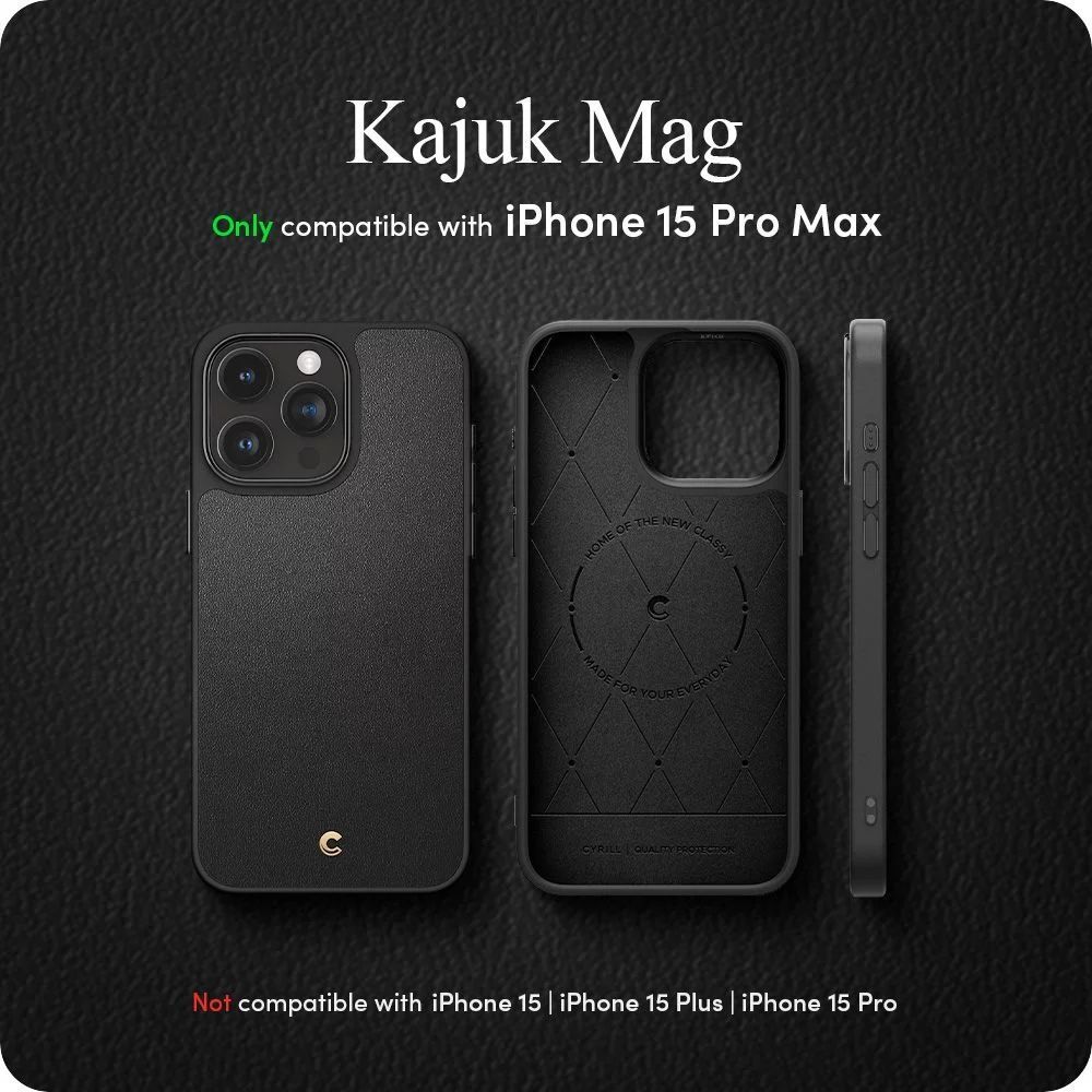 Spigen Cyrill Kajuk MagSafe for iPhone 15 Pro Max Black