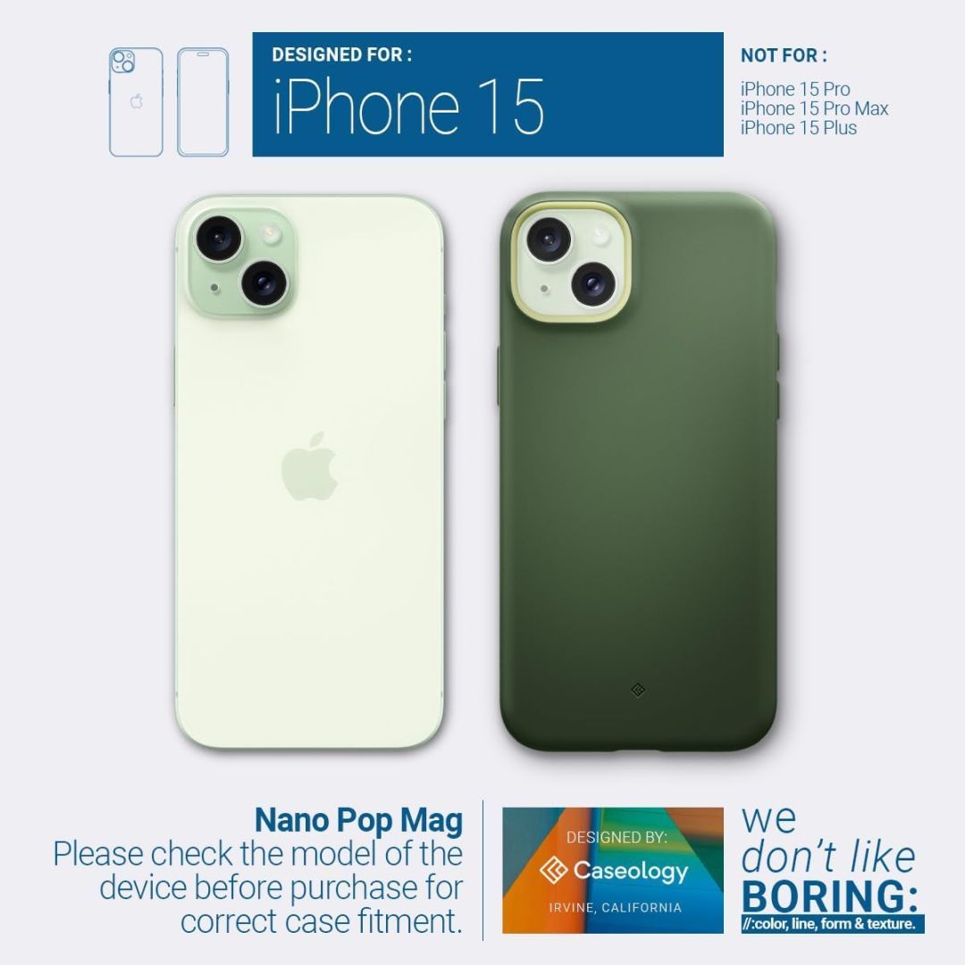 Spigen Caseology Nano Pop MagSafe iPhone 15 Avo Green