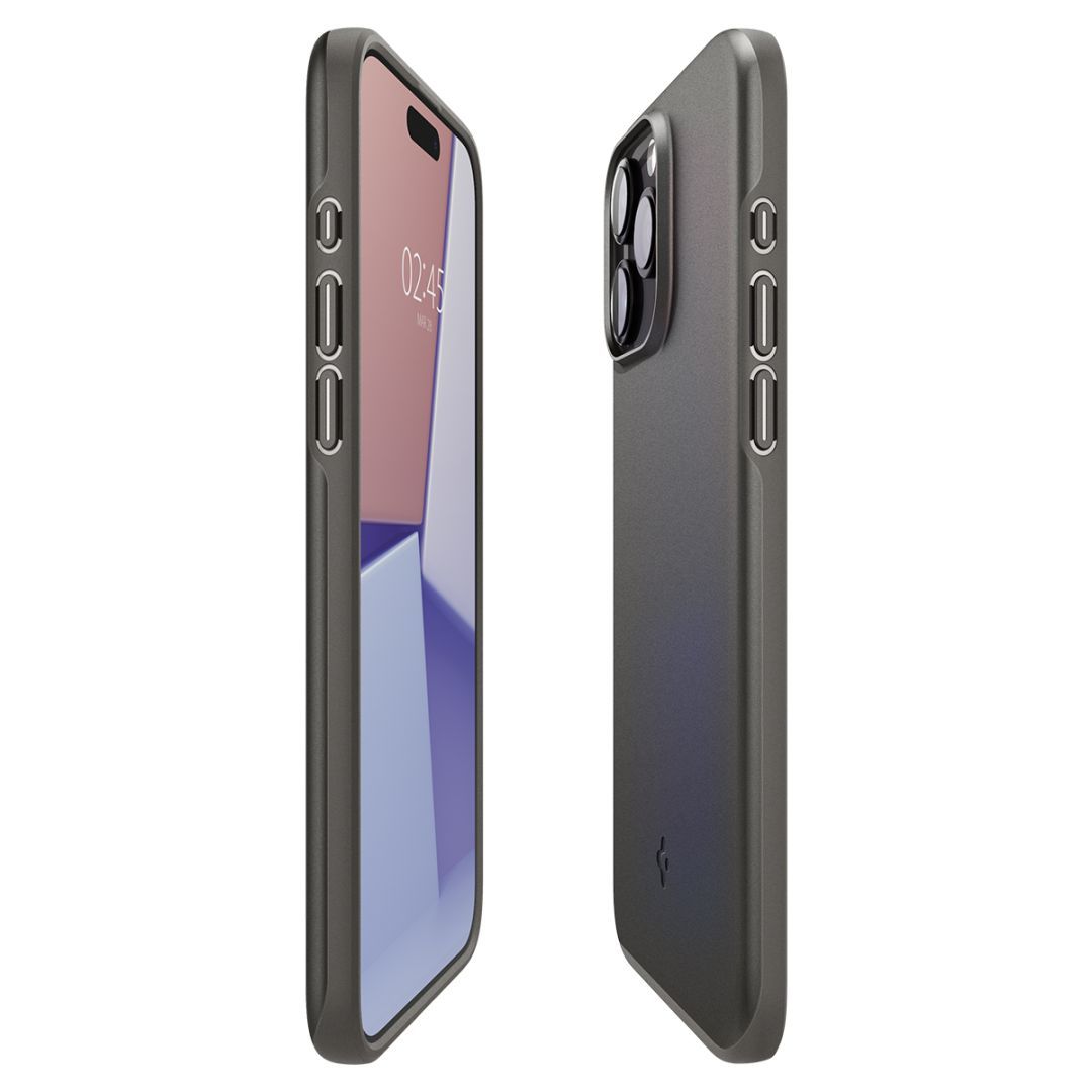 Spigen iPhone 15 Pro Max Case Thin Fit Gunmetal