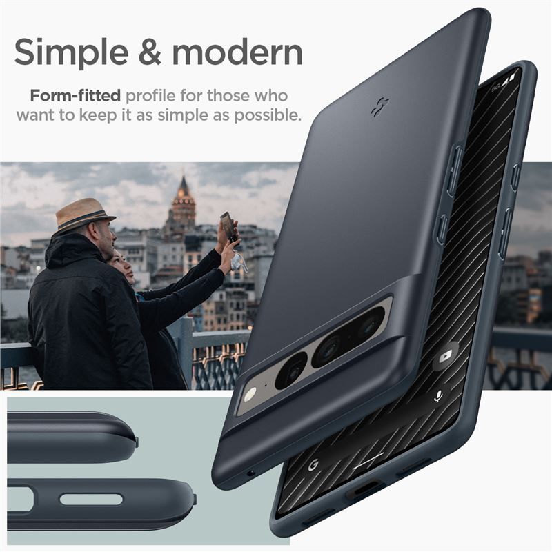 Spigen Thin Fit, metal slate - Google Pixel 7 Pro