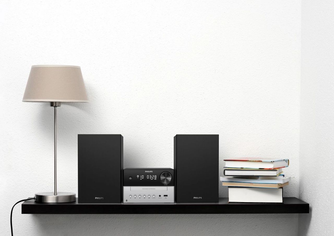 Philips TAM3205 Micro System Black/Silver