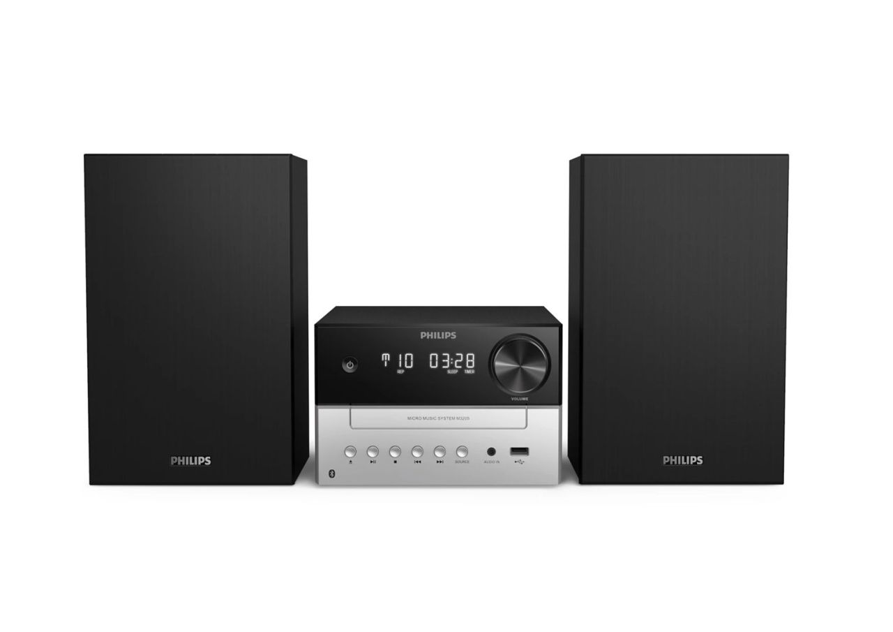 Philips TAM3205 Micro System Black/Silver