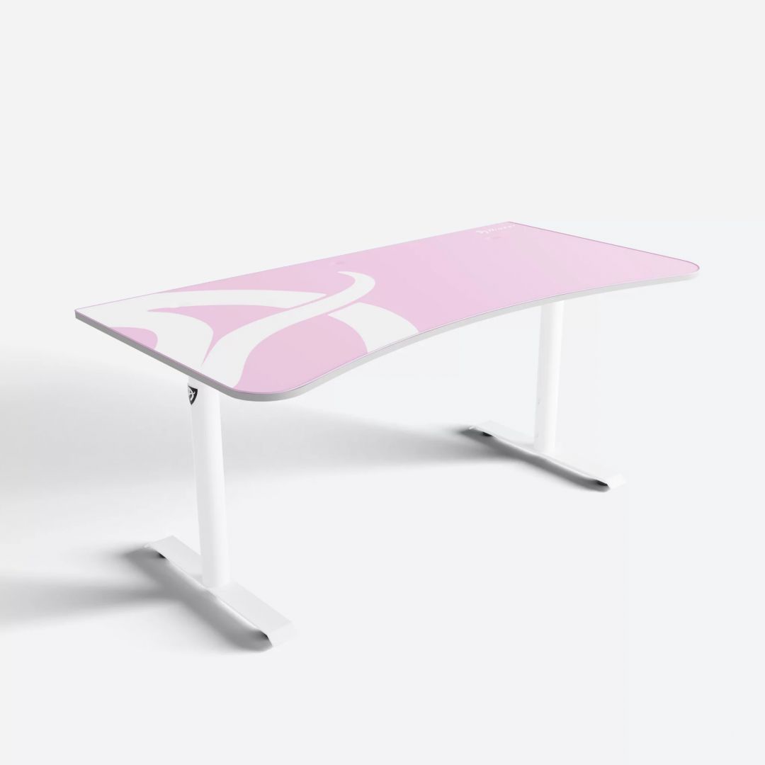 Arozzi Arena Gaming Desk White/Pink