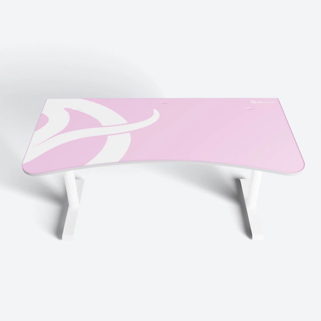 Arozzi Arena Gaming Desk White/Pink