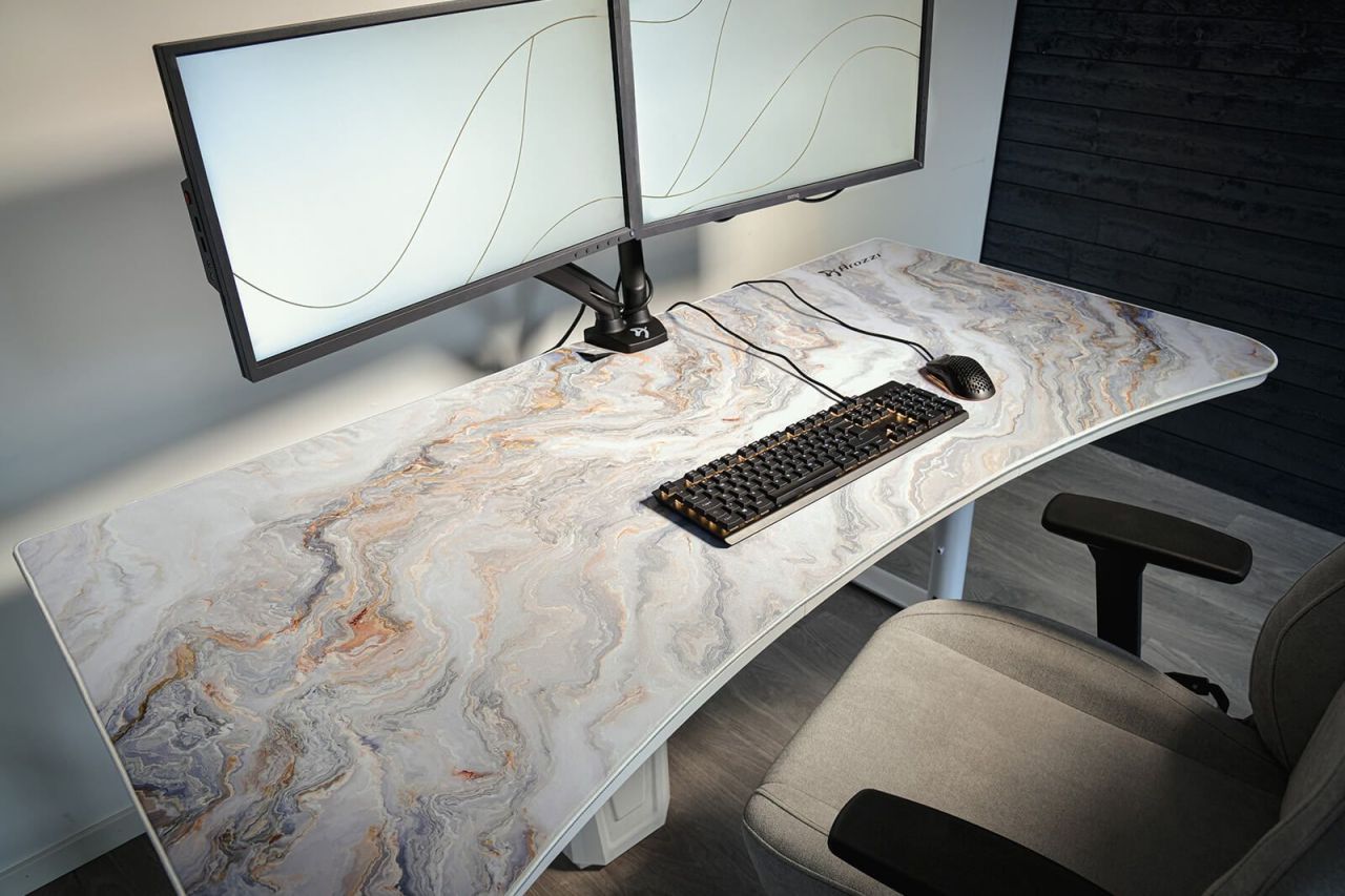 Arozzi D032 Arena Desk Pad Egérpad Granit White