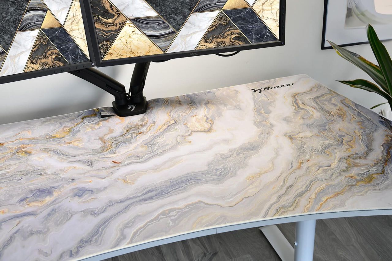 Arozzi D032 Arena Desk Pad Egérpad Granit White