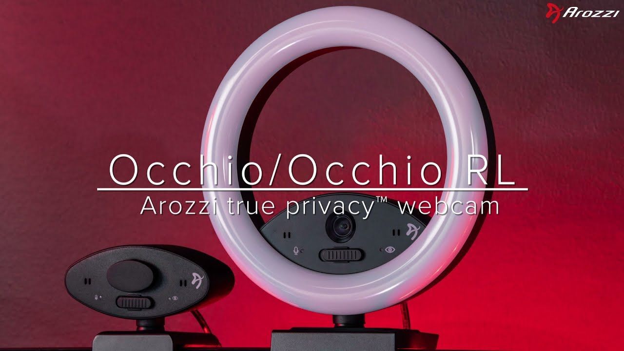 Arozzi Occhio - True Privacy Ring Light Webkamera Black