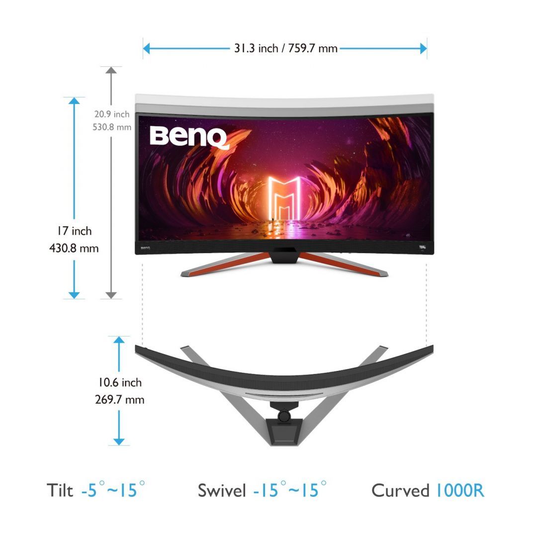 Benq 34" MOBIUZ EX3410R LED Curved