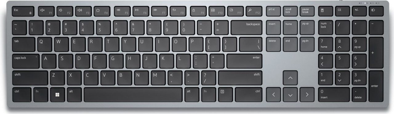 Dell KB700 Compact Multi-Device Wireless Keyboard Titan Gray UK