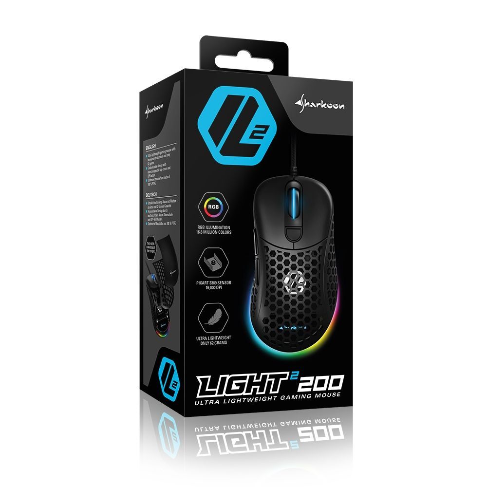 Sharkoon Light 200 Gaming mouse Black