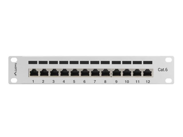 Lanberg 12-port Patch Panel 1U Grey