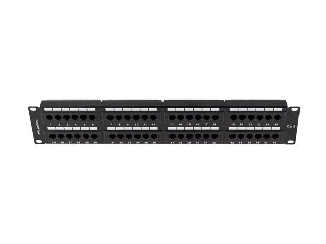 Lanberg 48-port Patch Panel 2U Black