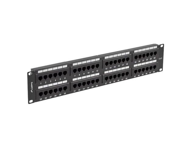 Lanberg 48-port Patch Panel 2U Black