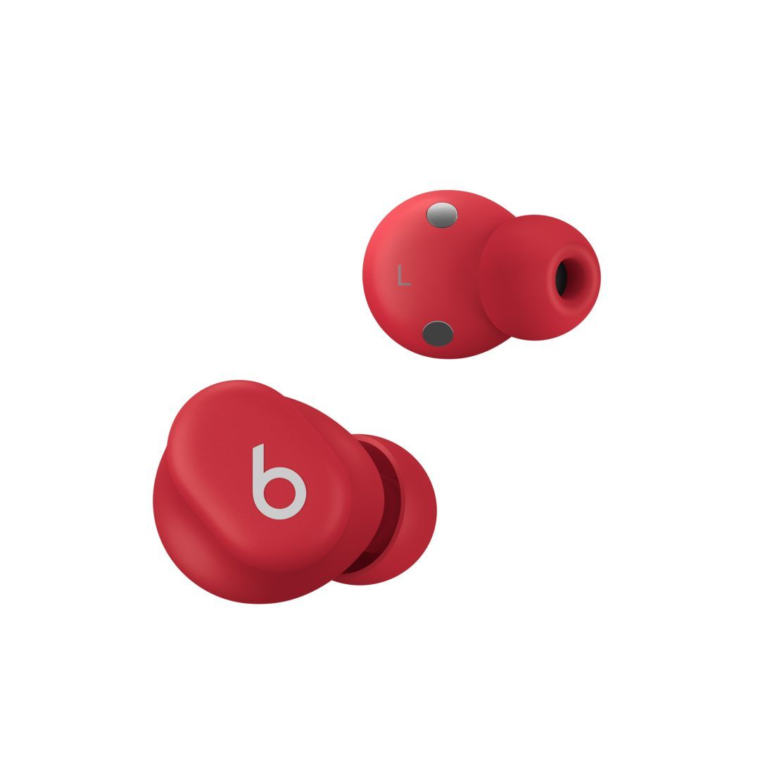 Beats Solo Buds Bluetooth Headset Transparent Red