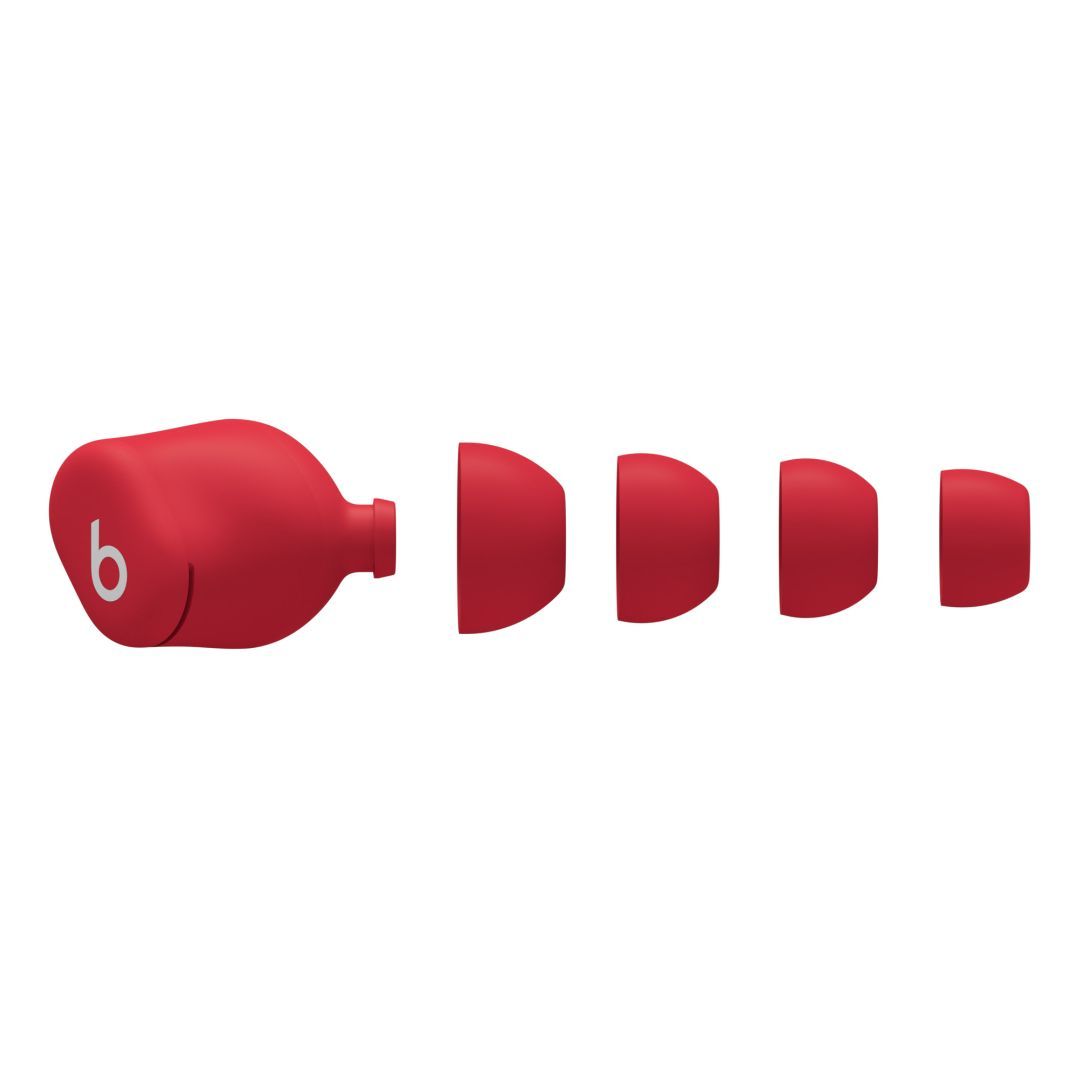 Beats Solo Buds Bluetooth Headset Transparent Red