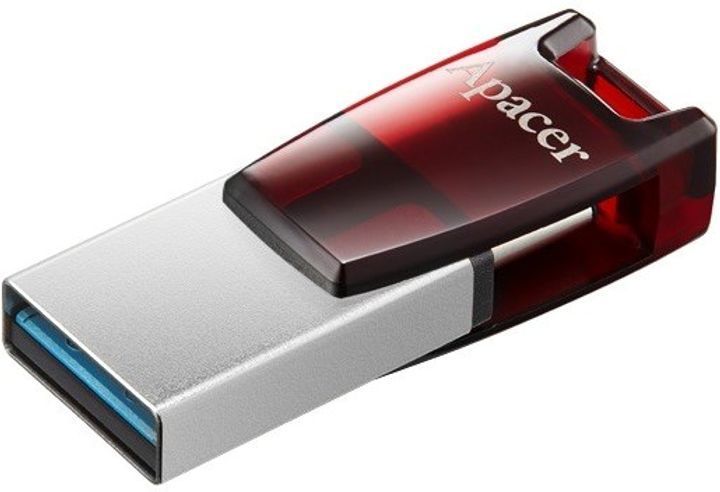 Apacer 64GB AH180 USB3.2 Red/Silver