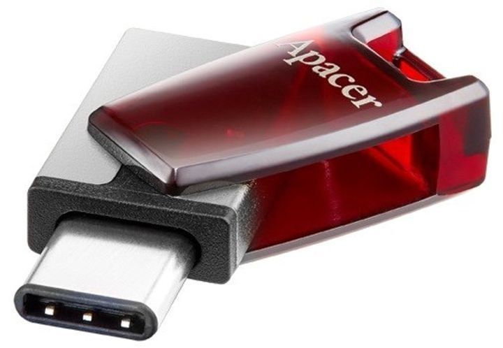 Apacer 64GB AH180 USB3.2 Red/Silver