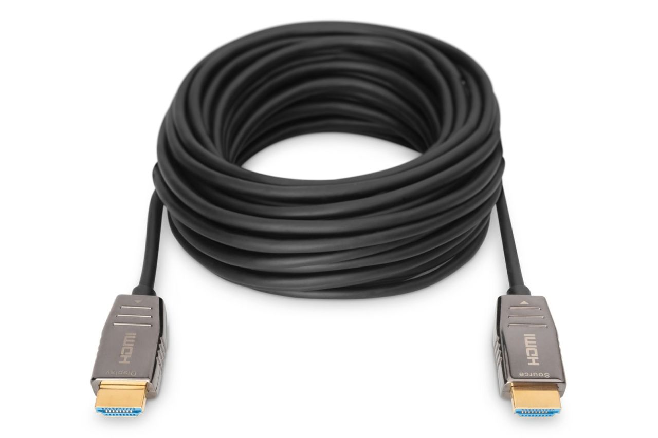 Digitus HDMI AOC Hybrid Fiber Optic Cable UHD 8K 15m Black