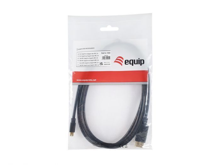 EQuip MiniDisplayPort to DisplayPort 4K/60Hz cable 2m Black