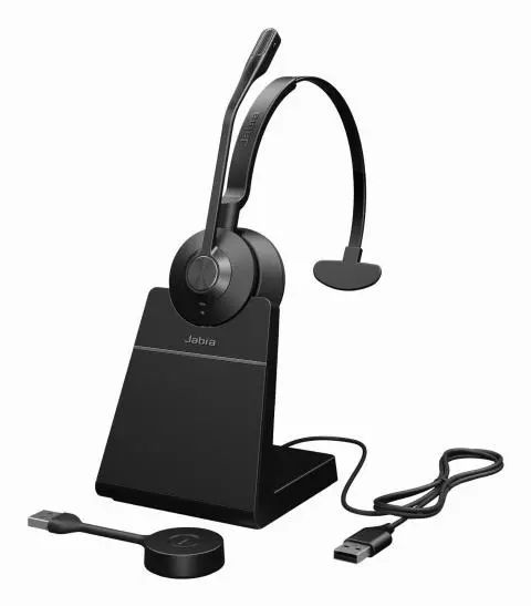 Jabra Engage 55 SE UC Mono USB-A DECT Headset with Stand Black