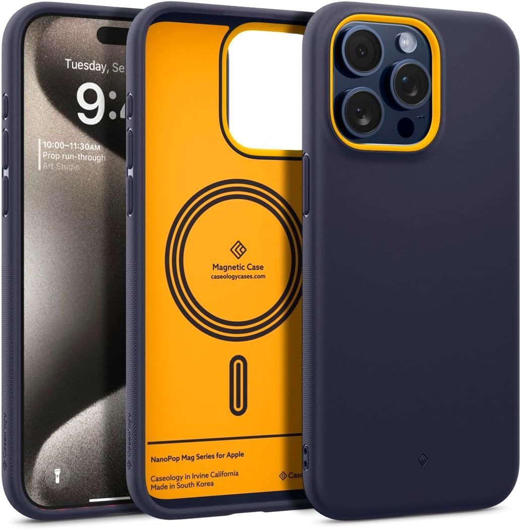 Spigen Caseology Nano Pop Mag iPhone 15 Pro Max Blueberry Navy -