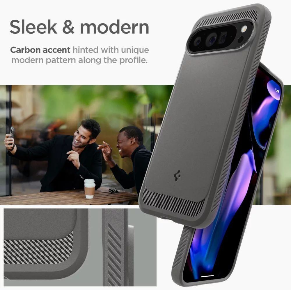 Spigen Rugged Armor Google Pixel 9 Pro XL Marble Grey