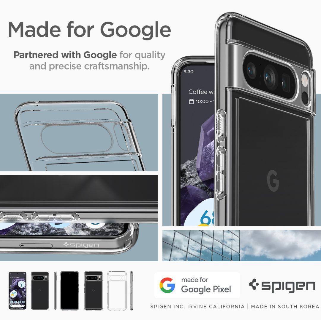 Spigen Google Pixel 8 Pro Ultra Hybrid Crystal Clear