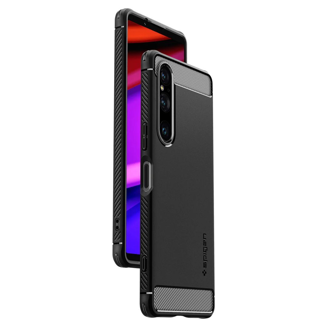 Spigen Sony Xperia 1 V Case Rugged Armor Black