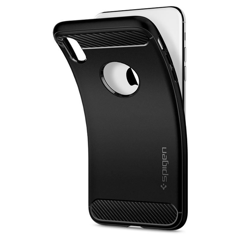 Spigen Rugged Armor, black - iPhone XR