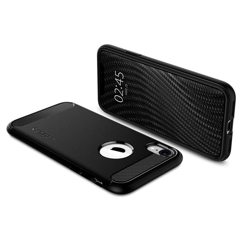 Spigen Rugged Armor, black - iPhone XR