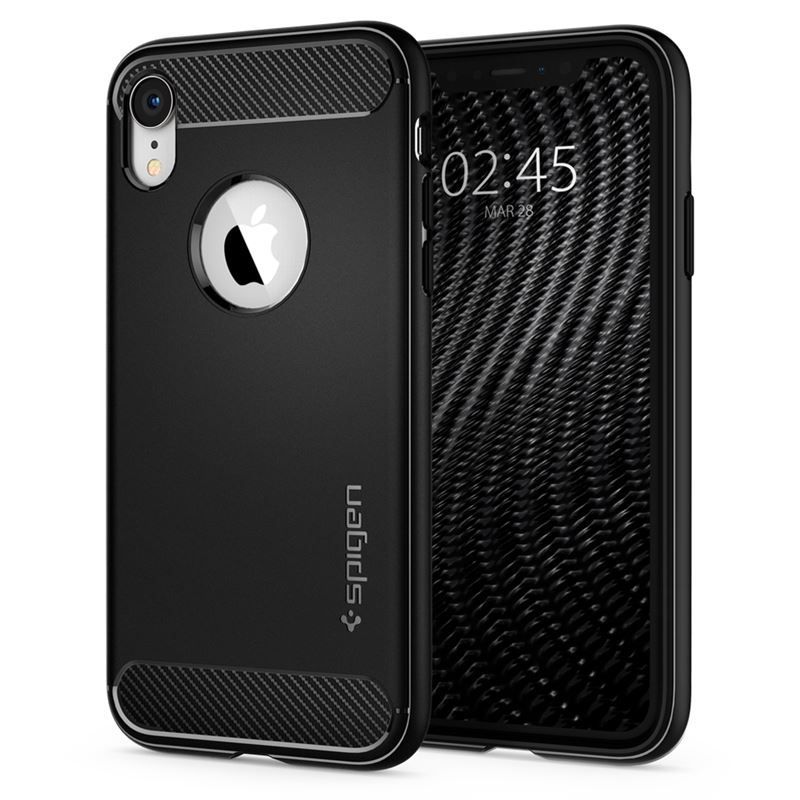 Spigen Rugged Armor, black - iPhone XR