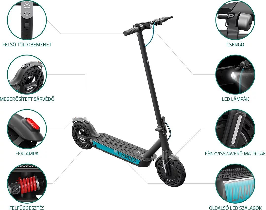 Lamax E-Scooter S11600 Roller Black