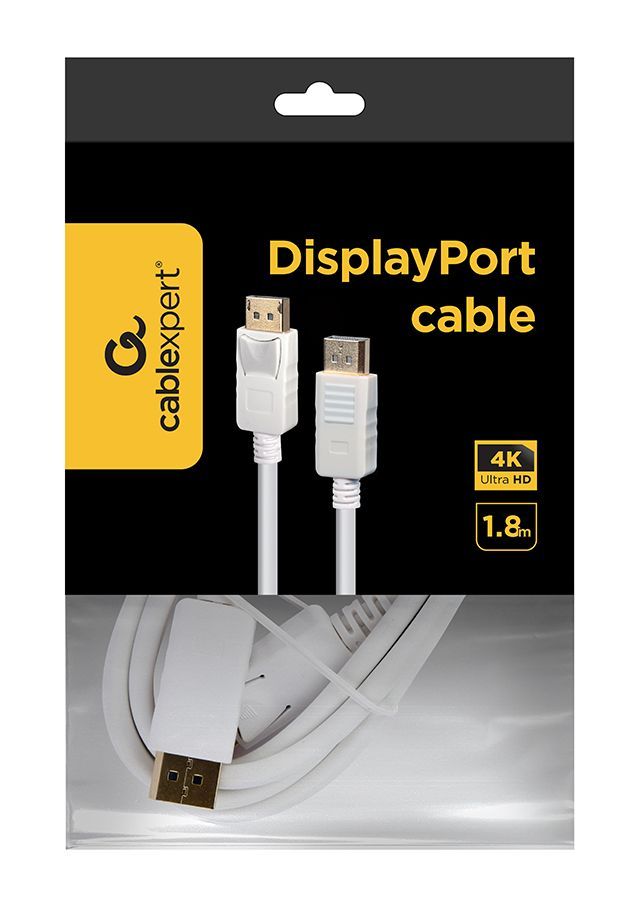 Gembird CC-DP2-6-W DisplayPort Cable 1,8m White