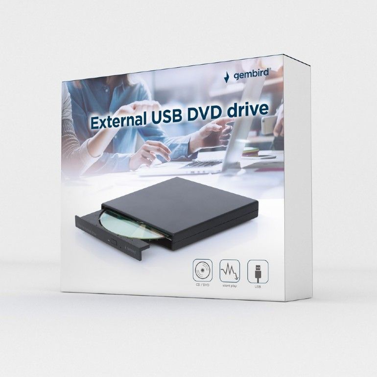 Gembird DVD-USB-04 Slim DVD-Writer Black BOX