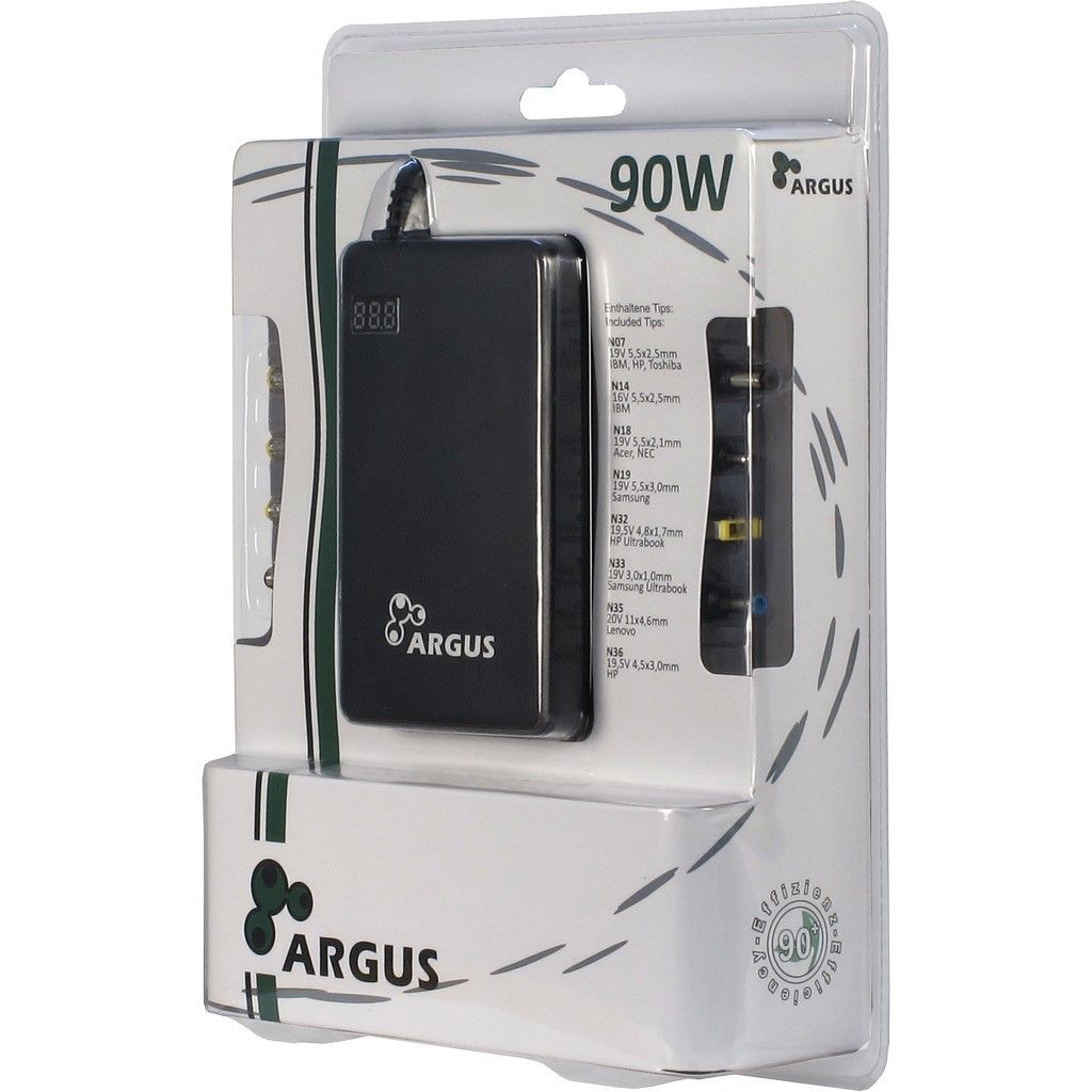 Inter-Tech 90W Argus NB-90SA Universal Notebook Adapter