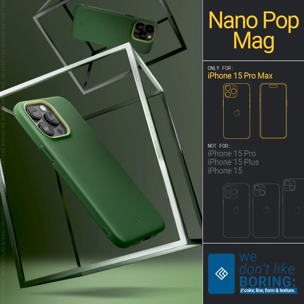 Spigen Caseology Nano Pop MagSafe iPhone 15 Pro Max Avo Green