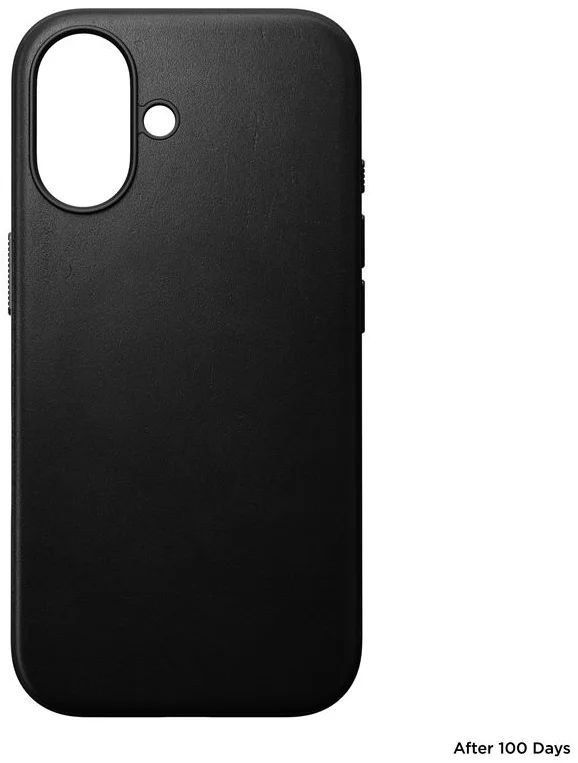 Nomad Modern Leather case iPhone 16 Black