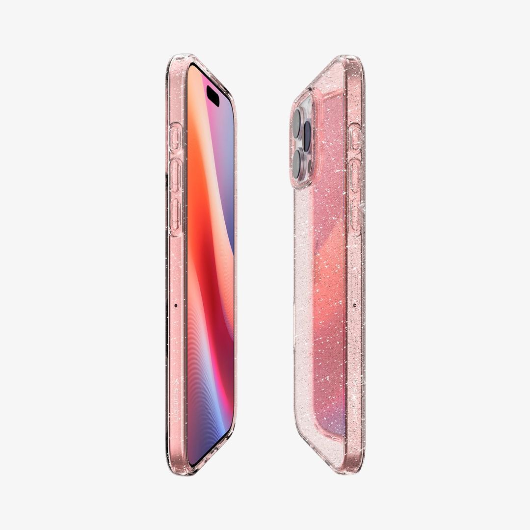 Spigen Liquid Crystal Glitter iPhone 16 Pro Rose Quartz