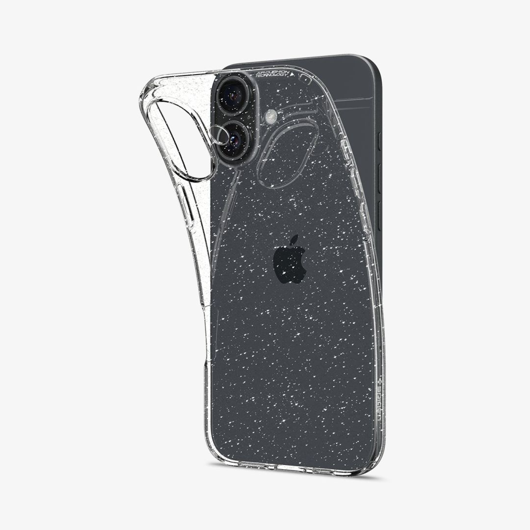 Spigen Liquid Crystal Glitter iPhone 16 Plus Crystal Quartz