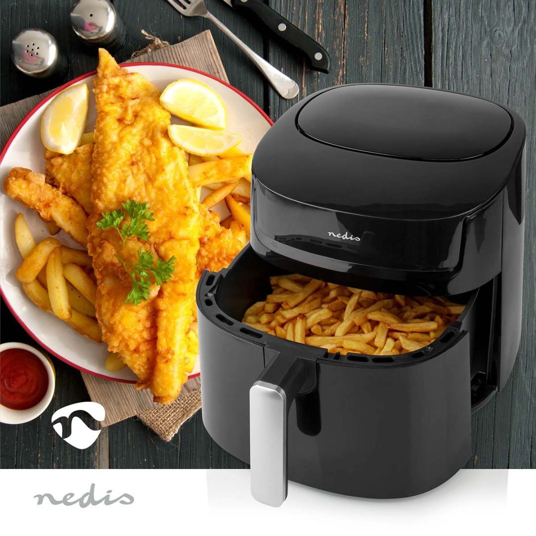 Nedis KAAF170BK Hot Air Fryer 7,2L Black