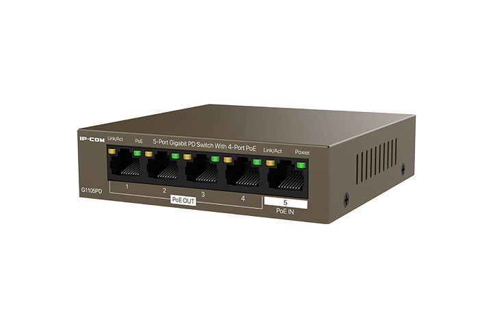 IP-COM G1105PD 5-Port Gigabit PD Switch With 4-Port PoE