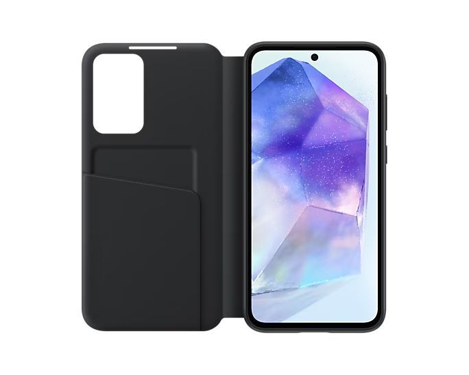 Samsung A55 Smart View Wallet Case Black